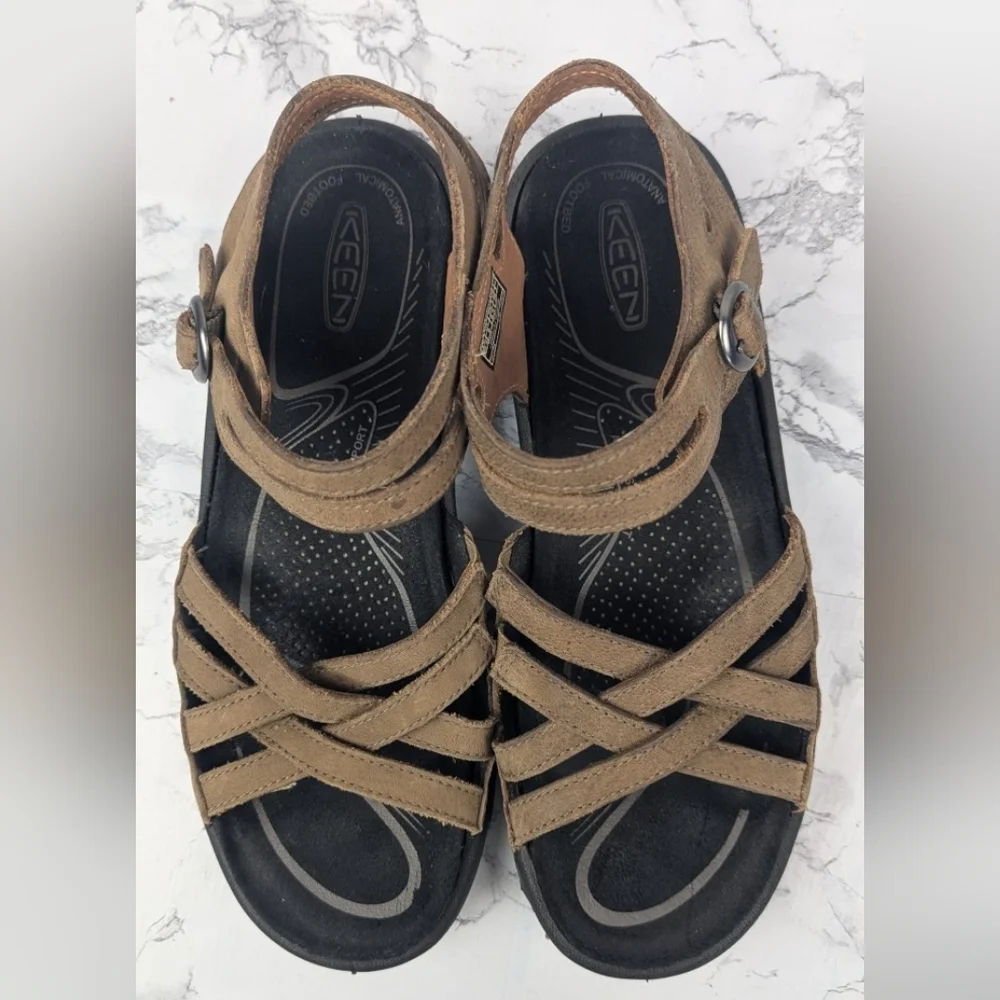 Keen Rialto II Naples Size 9 Leather Sandals Brown - Picture 8 of 11